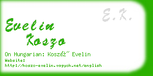 evelin koszo business card